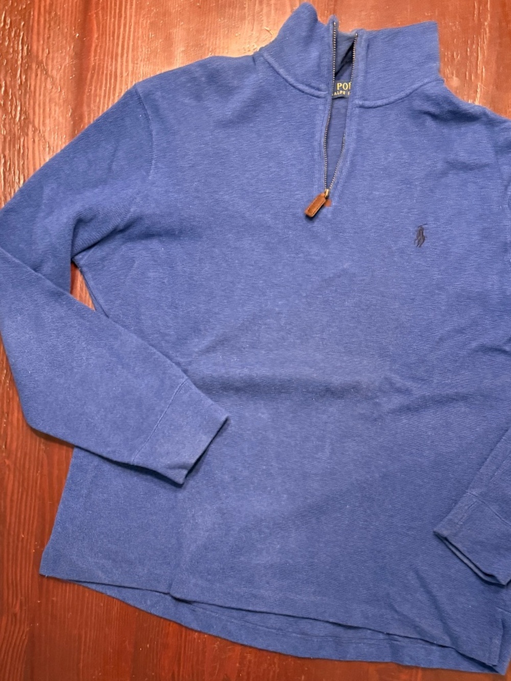 Polo Ralph Lauren heavyweight cotton sweater Royal Blue